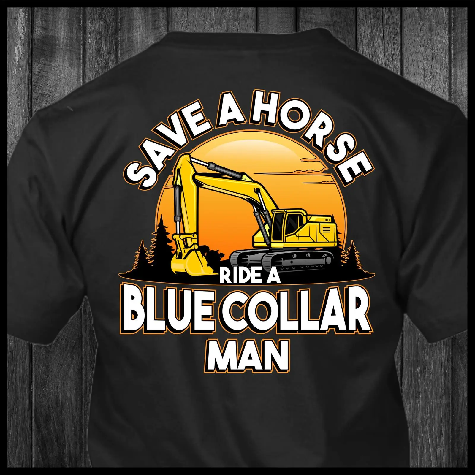 تي شيرت Save a Horse Ride Blue - مراجعة Heavy Equipment Washing وسعره